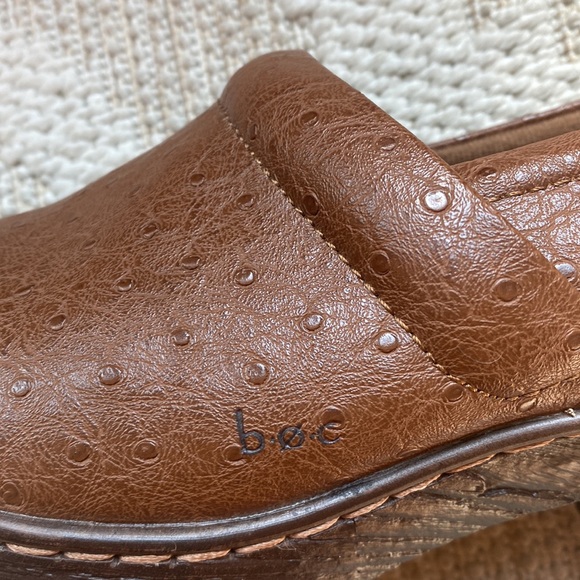 BOC Born Concept Nadiyya Black Light Brown Ostrich Clog Nursing Size 9.5 - Picture 5 of 7